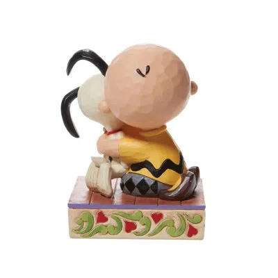 Jim Shore Peanuts By  Charlie Brown & Snoopy Hugging Figurine 4.5in H