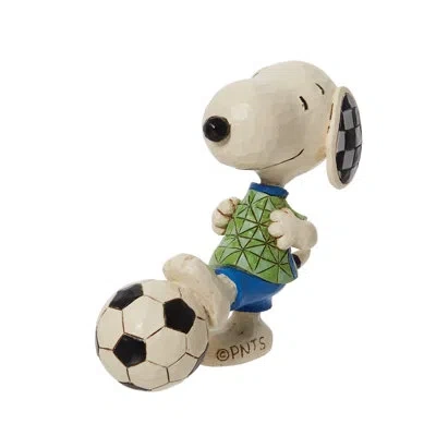 Jim Shore Peanuts Mini Snoopy Soccer