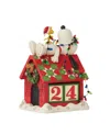 Jim Shore Peanuts Snoopy And Woodstock Countdown Calendar Figurine In Multi