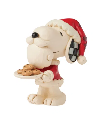 Jim Shore Peanuts Snoopy Santa Mini Figurine In Multi
