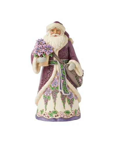 Jim Shore Purple Santa Figurine In Multi