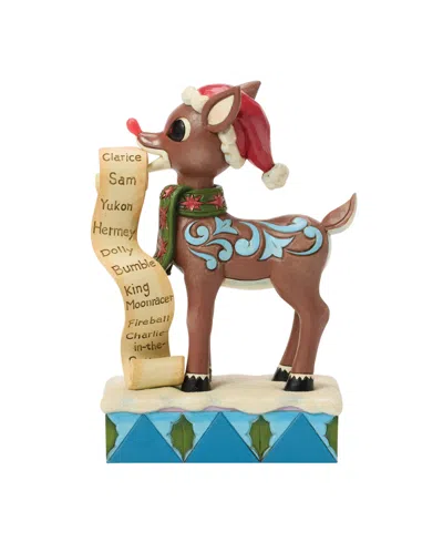 Jim Shore Rudolph Fig Rudolph With List In Mouth In Brown