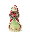 Jim Shore Santa Believe Wreath Figurine In Multi