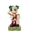 Jim Shore Santa Mickey With List Figurine In Multi