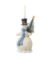 Jim Shore Snowman With Sisal Tree Orn Figurine In Multi