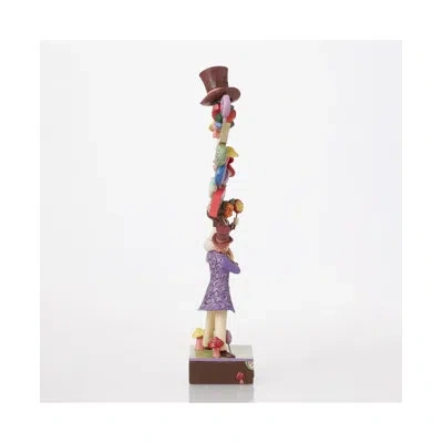 Jim Shore Willy' Wonka By  Willy' Wonka With Stacked Icons Figurine 12.5in H In Brown;green;purple