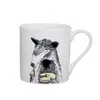 Jimbobart A  Alphabet Of Snacking Animals Mug In White