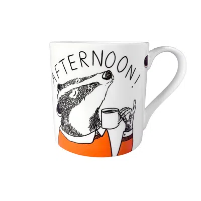 Jimbobart Afternoon Badger Mug