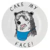Jimbobart Cake My Face Side Plate In White