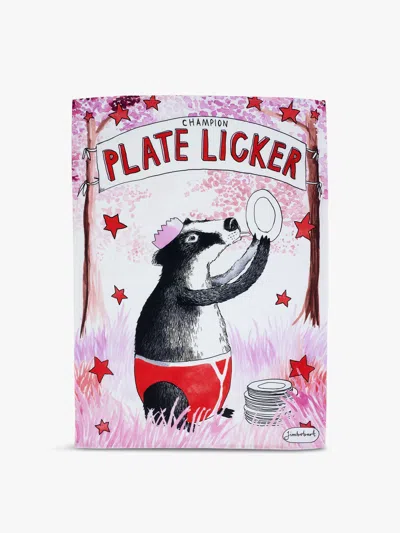 Jimbobart Champion Plate Licker Tea Towel
