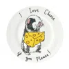Jimbobart 'i Love Cheese If You Please! Limited Edition Side Plate