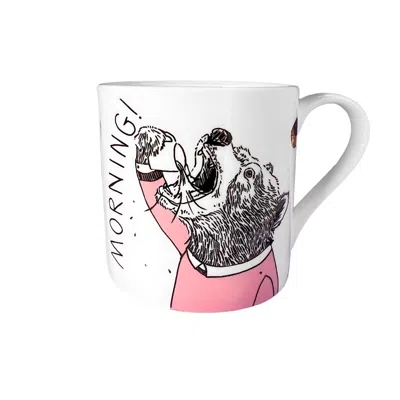 Jimbobart Morning Bear Mug In Brown