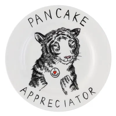 Jimbobart Pancake Appreciator Side Plate In Animal Print