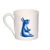 Jimbobart Rabbit Willow Pattern Mug In White
