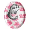 Jimbobart Sloth Sleeping - Toile Pattern Tray