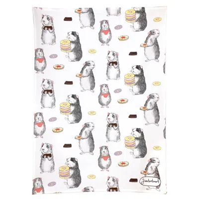 Jimbobart Tea Towel  Guinea Pig Biscuits