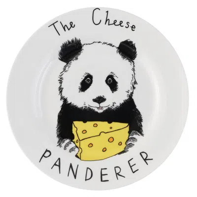 Jimbobart The Cheese Panderer Side Plate In White