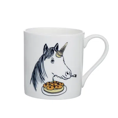 Jimbobart U  Alphabet Of Snacking Animals Mug In White