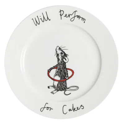 Jimbobart Will Perform For Cakes Side Plate In White