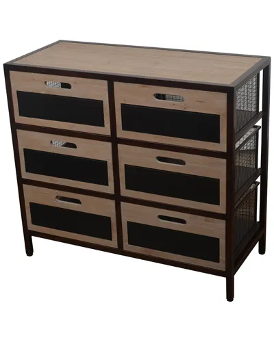 Jimco Chalkboard Front Storage Drawers In Brown