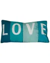 Jimco Love Printed Sign Pillow In Blue