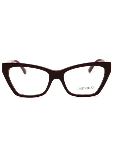 Jimmy Choo Cat-eye Glasses In Black