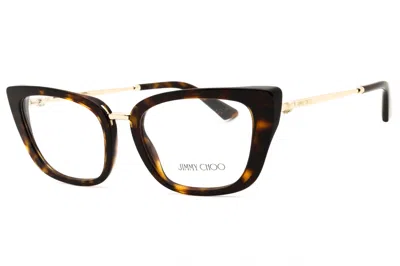 Jimmy Choo 0jc3034hb Cat-eye Tortoiseshell Acetate Eyeglasses In Brown