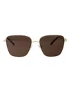 Jimmy Choo Oro Pallido Metal Sunglasses In Gold