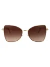 Jimmy Choo 0jc4010b Sunglasses In Pale Gold