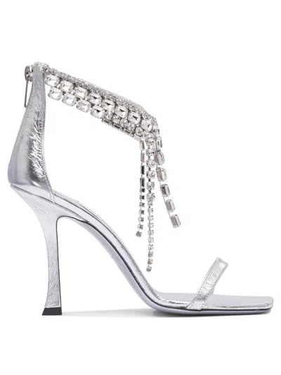 Jimmy Choo 100 Mm Sandals Silver