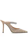 Jimmy Choo Macaron Mix Bing 100 Crystal Pumps In Neutrals