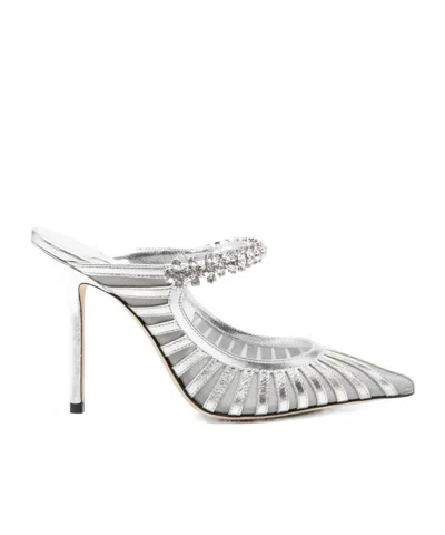 Jimmy Choo 100mm Bing Crystal-embellished Mules In Multi