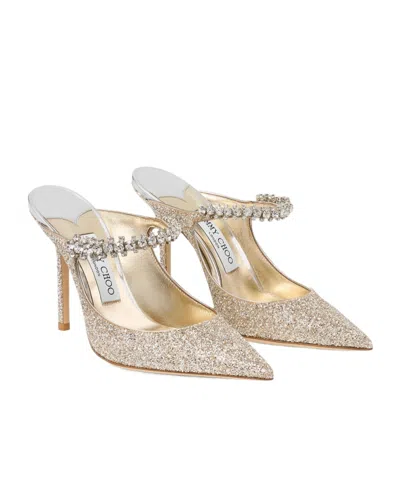 JIMMY CHOO JIMMY CHOO 100 EMBELLISHED BING MULES