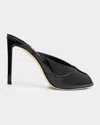 Jimmy Choo 100mm Brigitte Patent Leather Mule Pumps In Black
