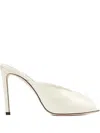 Jimmy Choo Brigitte 100 Patent Leather Mules In Neutral