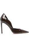 Jimmy Choo 100mm Brigitte Pumps In Brown