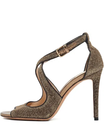 Pre-owned Jimmy Choo 100mm Emily Sandals