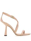 Jimmy Choo 100mm Jessica Leather Sandals In Pink