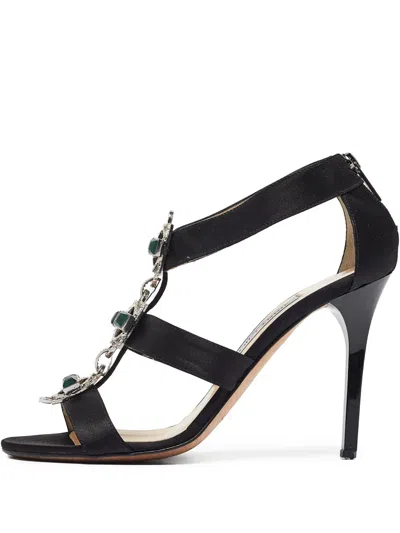 Pre-owned Jimmy Choo 100mm Leather Heeled Sandals