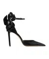 Jimmy Choo Marja 100 Pumps Decorative Bow Glossy In Black