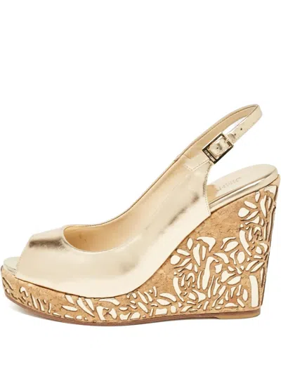 Pre-owned Jimmy Choo 100mm Metallic Sandals