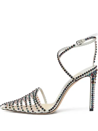 Pre-owned Jimmy Choo 100mm Rhinestone-embellished Pumps