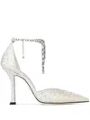 Jimmy Choo 100mm Saeda Pumps In Neutrals