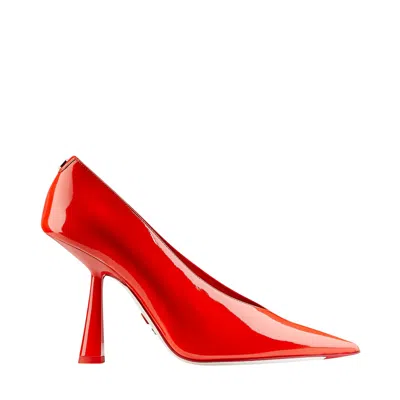 Jimmy Choo 100mm Sailor Mars Leather Pumps In Red