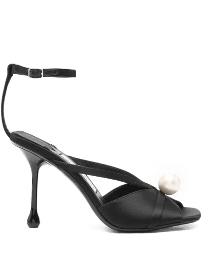Jimmy Choo 100mm Siva Sandals In Black