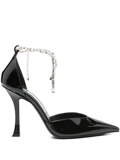 Jimmy Choo 100mm Stevie Crystal-embellished Pointed-toe Pumps