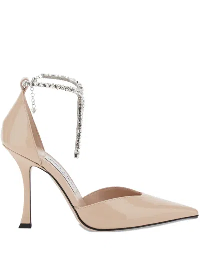 Jimmy Choo 100mm Stevie Crystal-embellished Pumps In Multi