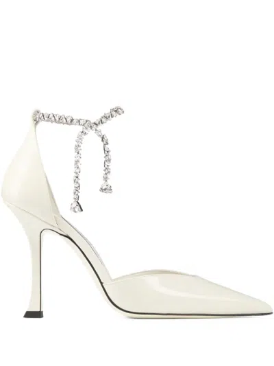 Jimmy Choo 100mm Stevie Crystal-embellished Pumps