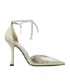 Jimmy Choo Stevie 100 Leather Pumps In Nude