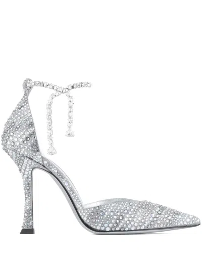 Jimmy Choo 100mm Stevie Pumps In White